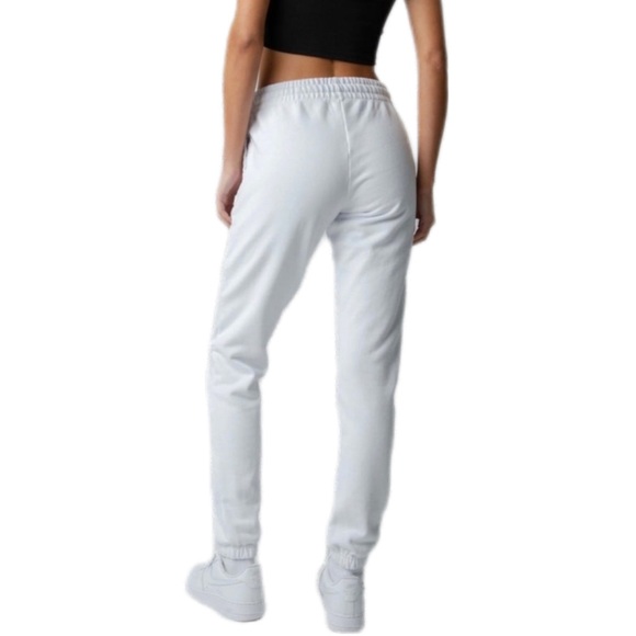 white TALENTLESS logo heavy weight joggers | white sweatpant | unisex - Picture 5 of 11